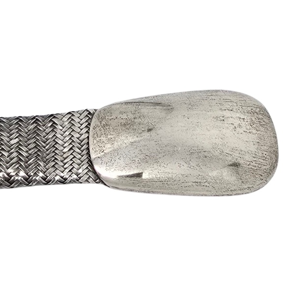 Angela Cummings Sterling Silver Herringbone Mesh Belt #22543 main image 6